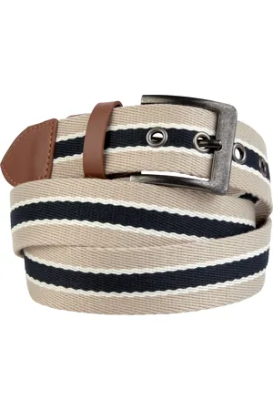 Livergy ® Herren Gürtel Canvas (grau/schwarz/weiß, 125)
