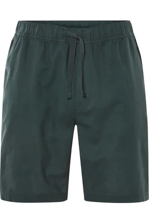 Livergy ® Herren Bermuda mit Leinen (Dunkelgrün, L (52/54))