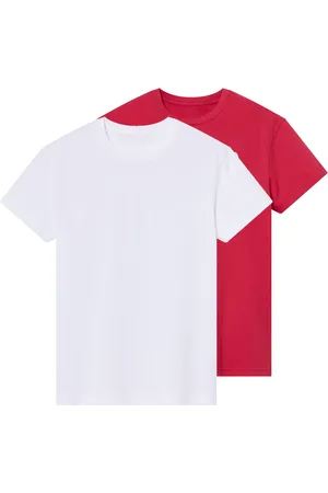 PEPPERTS! ® Kinder Jungen T-Shirt, 2 Stück (weiß/rot, 146/152)