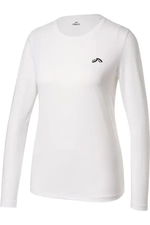 Crivit Damen Funktionsshirt langarm (Weiß, S(36/38))