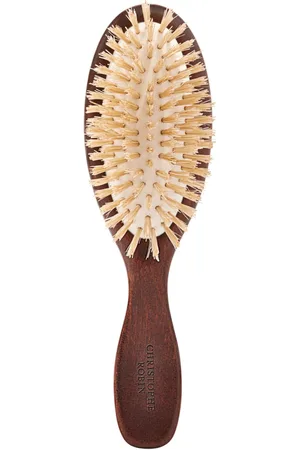 Christophe Robin New Travel Hairbrush with Natural Boar-Bristle and Wood