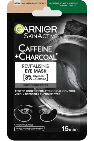 Garnier Abschwellende Augenmaske mit Bambuskohle Gegen Schwellungen Unter den Augen 5 g