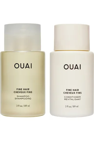 OUAI Fine Shampoo and Conditioner Travel Bundle