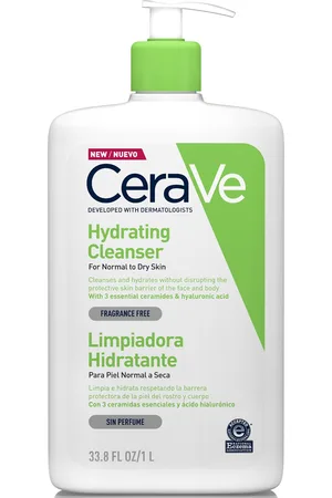 Cerave Feuchtigkeitsspendende Gesichtsreinigung mit Hyaluronsäure für normale bis trockene Haut 1000 ml