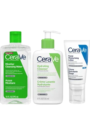 Cerave Hydrating 3 Step Double Cleanse and Moisturise Bundle
