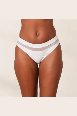 Lounge Underwear Mesh Slip - Weiß