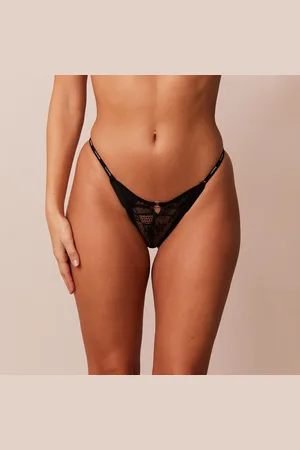 Lounge Underwear Charmed Slip - Schwarz