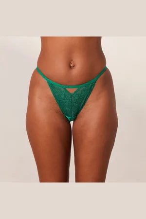 Lounge Underwear Flirt Slip - Smaragdgrün