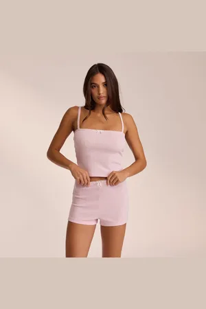 Lounge Underwear Pointelle Strappy Cami Pyjamatop - Rosa