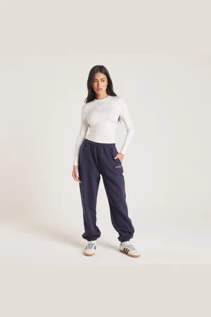 Lounge Underwear Jogginghose mit Bündchen - Tintenblau