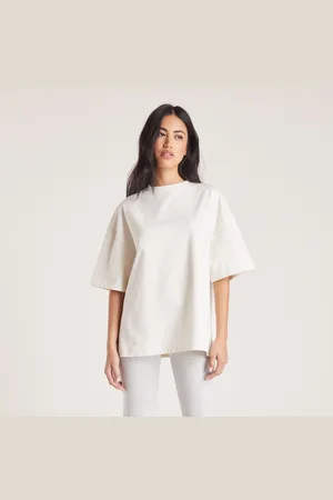 Lounge Underwear Kastenförmiges T-Shirt - Tofu