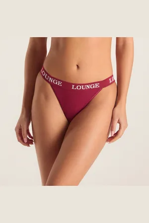 Lounge Underwear Bamboo Triangle Slip - Burgunderrot