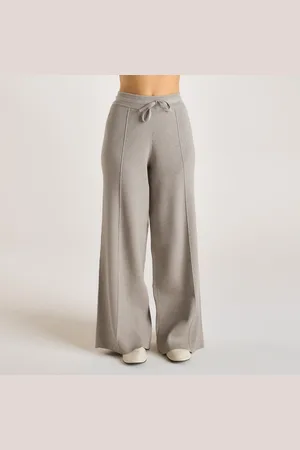 Lounge Underwear Weite Strickhose - Warmgrau