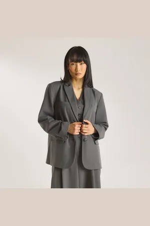 Lounge Underwear Übergroßer Blazer - Anthrazit