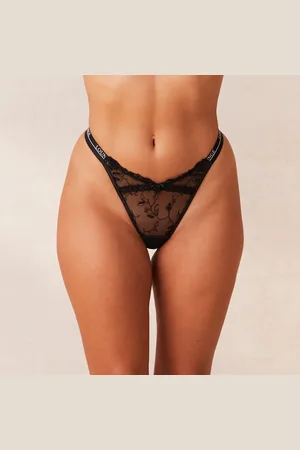 Lounge Underwear Reveal String - Schwarz