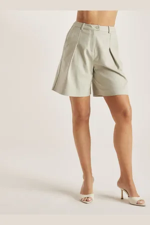 Lounge Underwear Lange Tailored-Shorts - Salbei