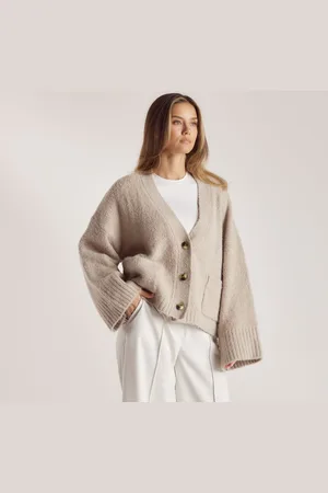 Lounge Underwear Übergröße Strickjacke - Brot