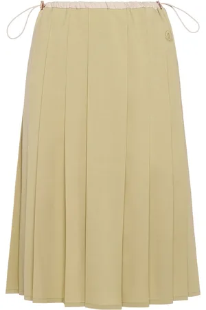 BIENZOE Mädchen Rock - Baumwolle Elastische Taille | Faltenrock Schuluniform