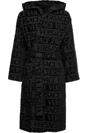 VERSACE Bademantel Mit Kapuze Und Kristallen