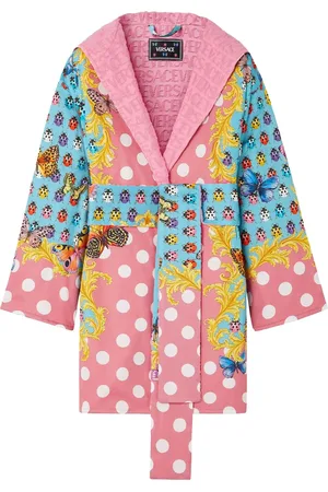 VERSACE Kurzer Bademantel Mit Aufdruck „la Vacanza“