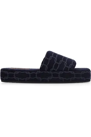 Agnona Stretch Cotton Terry Slippers