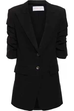 Michael Kors Blazer Aus Leinen Mit Streifen