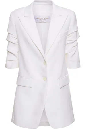 Michael Kors Blazer Aus Leinen Mit Streifen