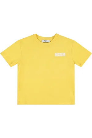 Msgm Bedrucktes T-shirt Aus Baumwolljersey