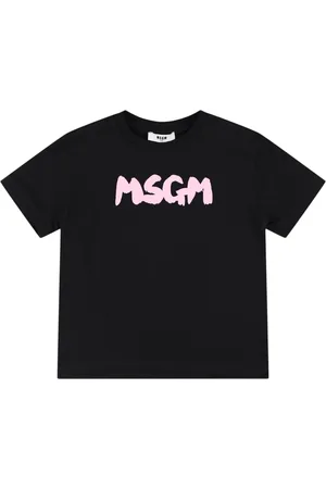 Msgm Bedrucktes T-shirt Aus Baumwolljersey