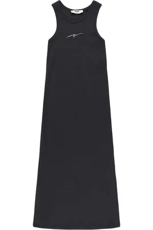 Msgm Kleid Aus Baumwollinterlock Mit Leggings