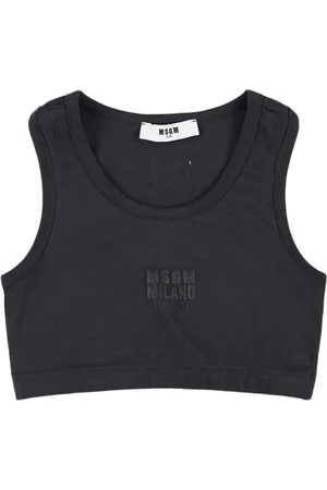Msgm Tanktop Aus Baumwollinterlock Mit Druck