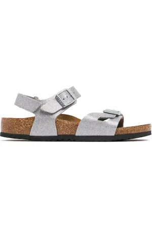 Birkenstock Ledersandalen Aus Synthetik "rio"
