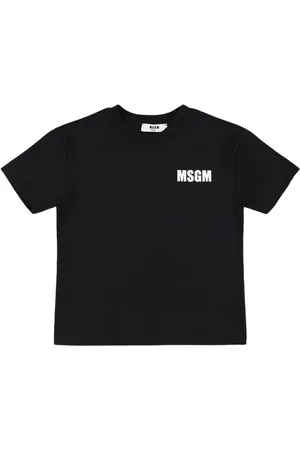 Msgm Bedrucktes T-shirt Aus Baumwolljersey