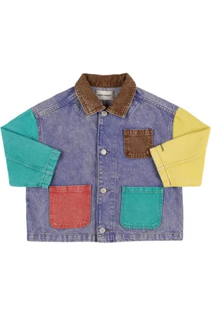 Bobo Choses Color Block Cotton Denim Jacket