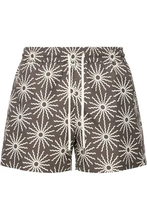 Frescobol Carioca Rio O Sol Print Swim Shorts