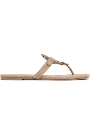 Tory Burch 10mm Hohe Zehenstegsandalen Aus Wildleder „miller“