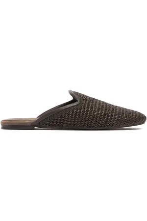 Brunello Cucinelli 10mm Hohe Raffia-loafer