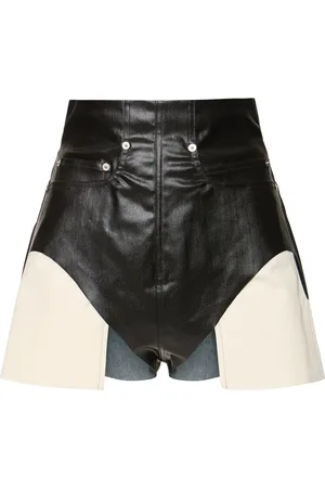 Rick Owens Beschichtete Shorts Aus Stretch-denim „dirt“
