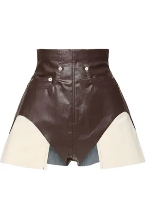 Rick Owens Beschichtete Shorts Aus Stretch-denim „dirt“