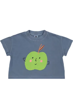 Jelly Mallow Bedrucktes T-shirt Aus Baumwolljersey