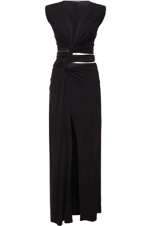 SID NEIGUM Bamboo Jersey Cutout Long Dress