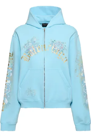 Balenciaga Small Zip-up Cotton Hoodie