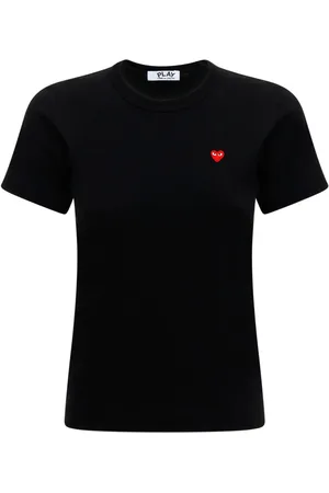 Comme des Garçons T-shirt Aus Baumwolljersey Mit Herzmotiv