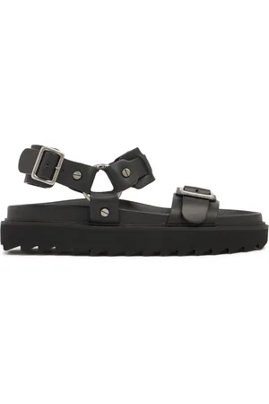 Acne Studios 30mm Leather Buckle Strap Sandals