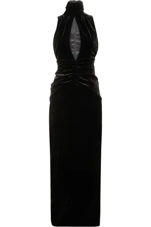 Alessandra Rich Langes Kleid Aus Samt