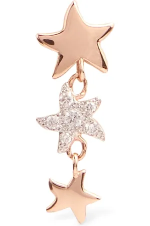 Dodo Mono-ohrring Aus 9kt Gold & Diamanten „stellina“