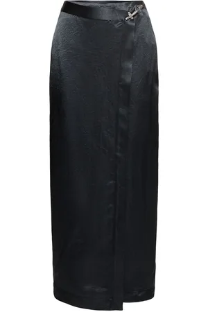 Nanushka Maxirock Aus Satin „grisel“