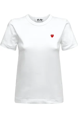 Comme des Garçons T-shirt Aus Baumwolljersey Mit Herzmotiv