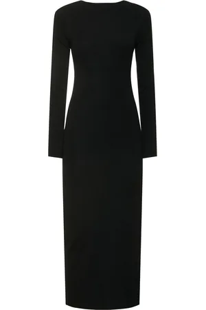 St Agni Midikleid Aus Strick Mit Ausschnitt „slash“