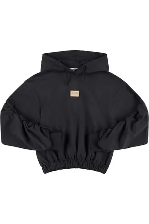 Msgm Baumwollpullover Mit Logo Und Kapuze